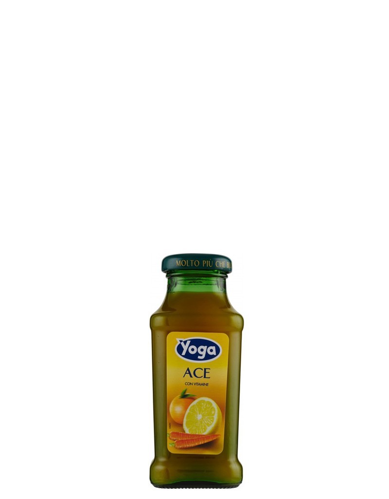 Succo di Frutta Yoga Ace Vetro 20 cl x 24 Bottiglie